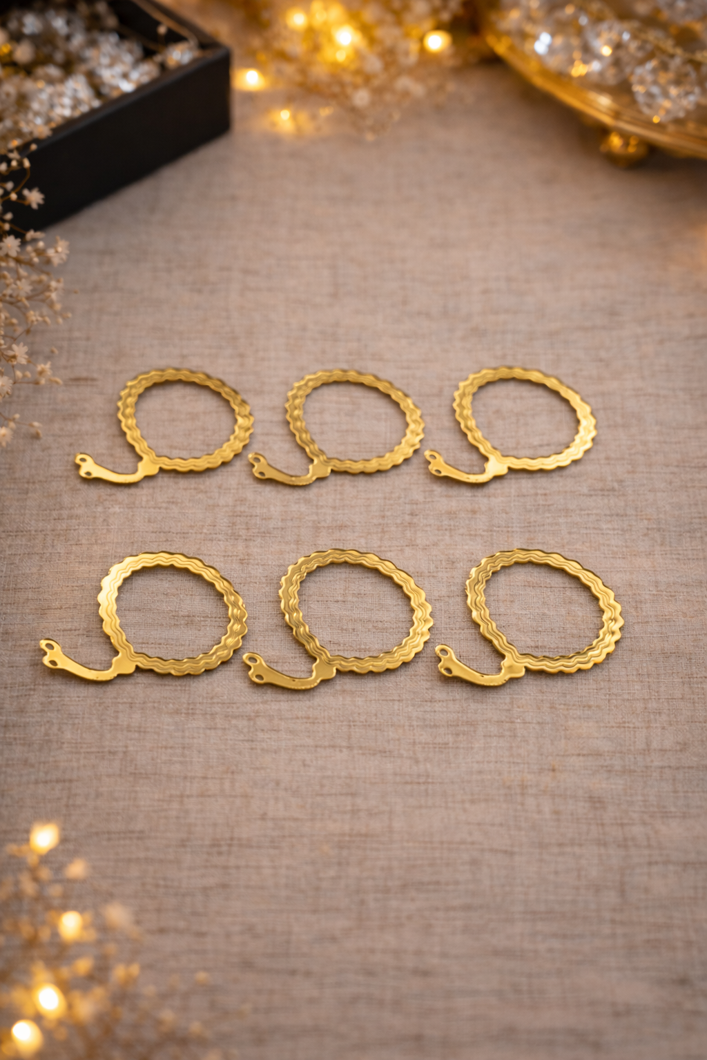 Tasbih Muffin-Topper Gold (6er)