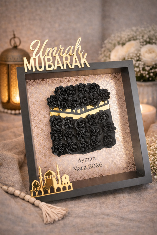 Personalisierter Umrah Mubarak Dekor