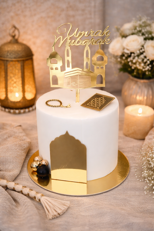 Umrah Mubarak Caketopper Set – Islamische Tortendeko